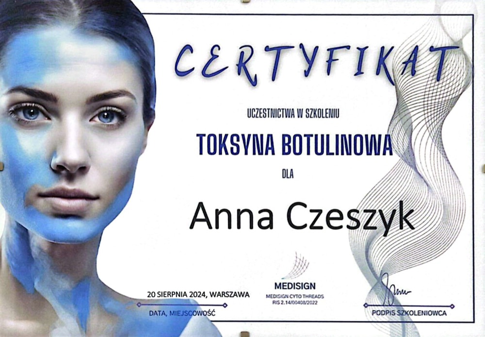 Certyfikat — toksyna botulinowa