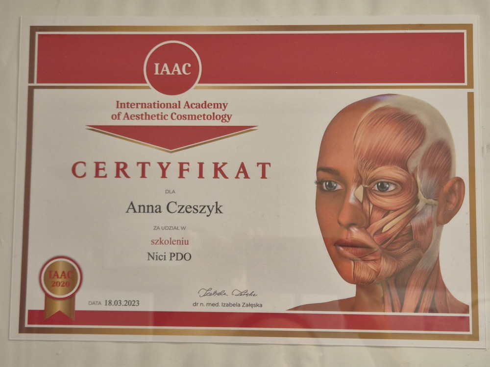 Certyfikat IAAC — nici PDO